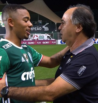 Atacante pediu desculpas à comissão técnica do Atlético-MG, com quem trabalhou no Palmeiras na temporada passada (Foto: Reprodução/Premiere)